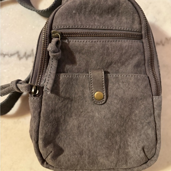 Urban Outfitters Gray Canvas Crossbody Bag - Picture 2 of 4